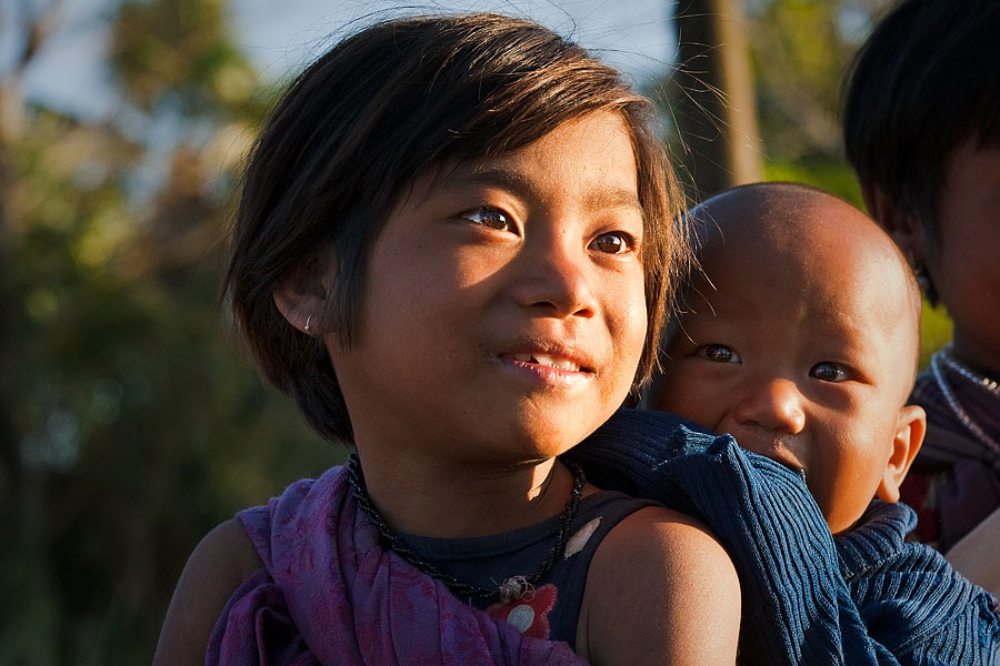  Konyak children of Shangnyu Village